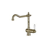 Modern National Bordeaux Kitchen Sink Mixer Brushed Bronze